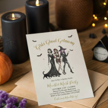 Girls Night Out Ghoul Getaway Halloween Party Inv