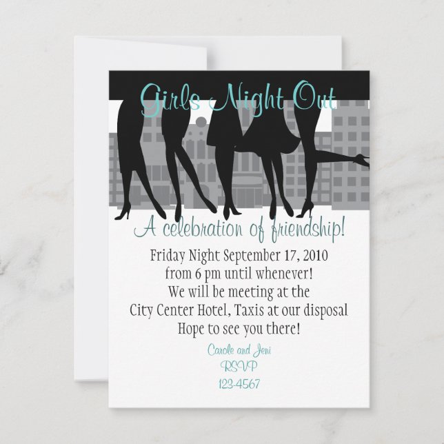 Girls Night Out Invitation (Front)