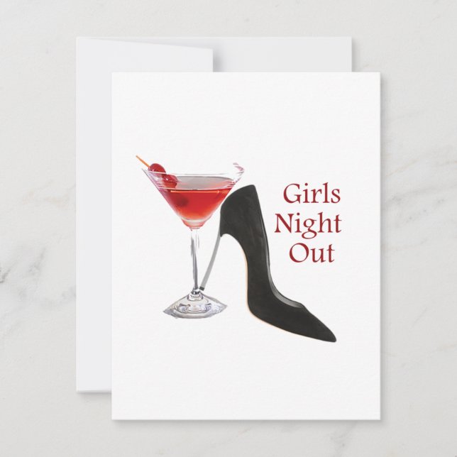 Girls Night Out Invitation (Front)