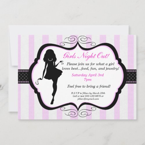 Girls Night Out Jewelry Party Invitation