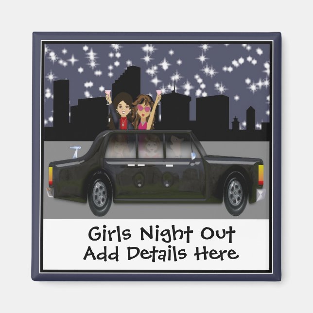 Girls Night Out Magnet (Front)