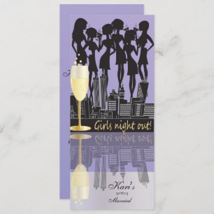 Girls Night Out Party Celebration   Lavender Invitation