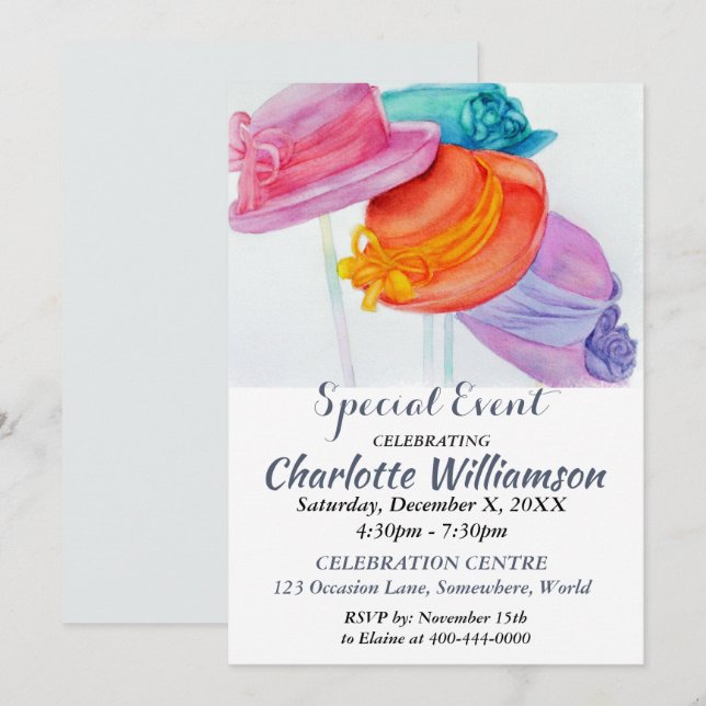 GIRL'S NIGHT OUT PARTY EVENT INVITE (Front/Back)