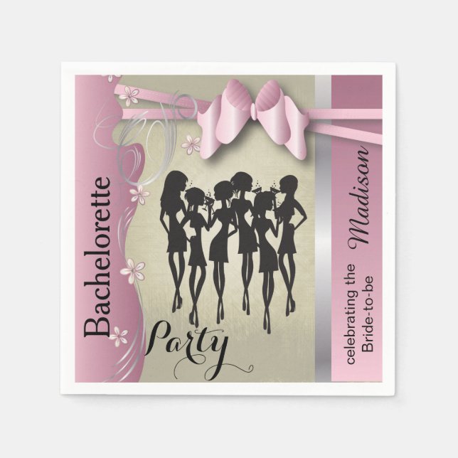 Girls Night Out Party Events Paper Napkins (Front)