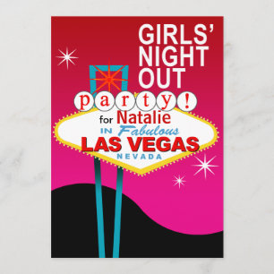 Girls Night Out Party in Las Vegas Invitation