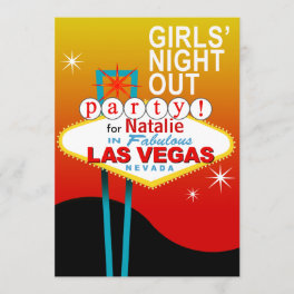 Girls Night Out Party in Las Vegas Invitation