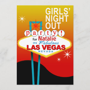 Girls Night Out Party in Las Vegas Invitation