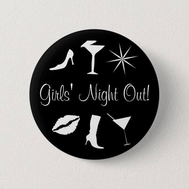 Girls' Night Out! Pinback Button (Front)