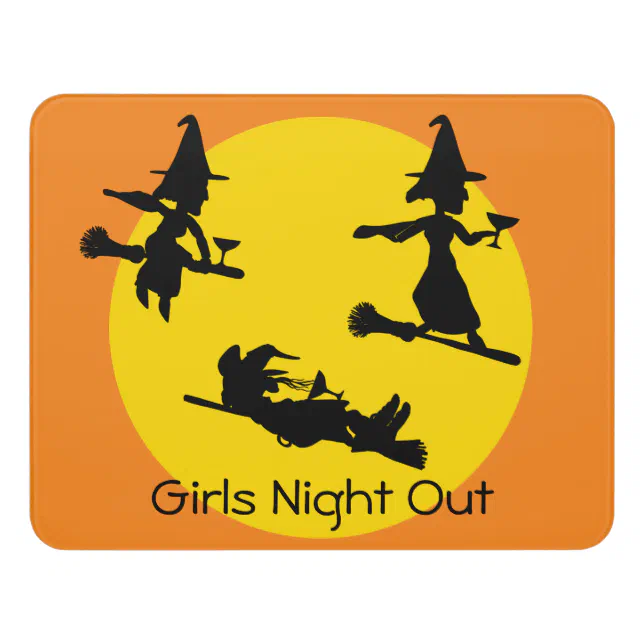 Girls Night Out, witches and margaritas Door Sign | Zazzle
