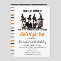 Girls night out Witches halloween Party Invitation