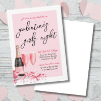 Girls Night Pink Champagne Galentine's Day