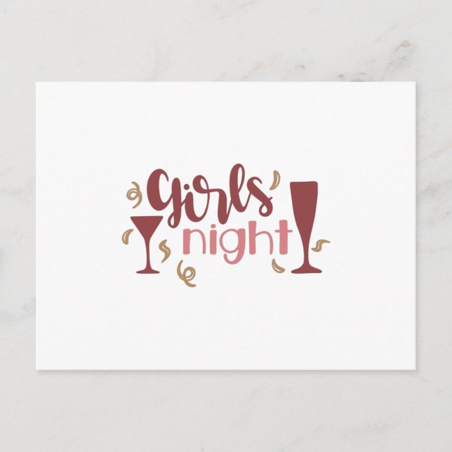 Girls night postcard (Front)