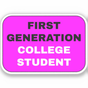 Girls of First Generation College Student - Pink Sticker