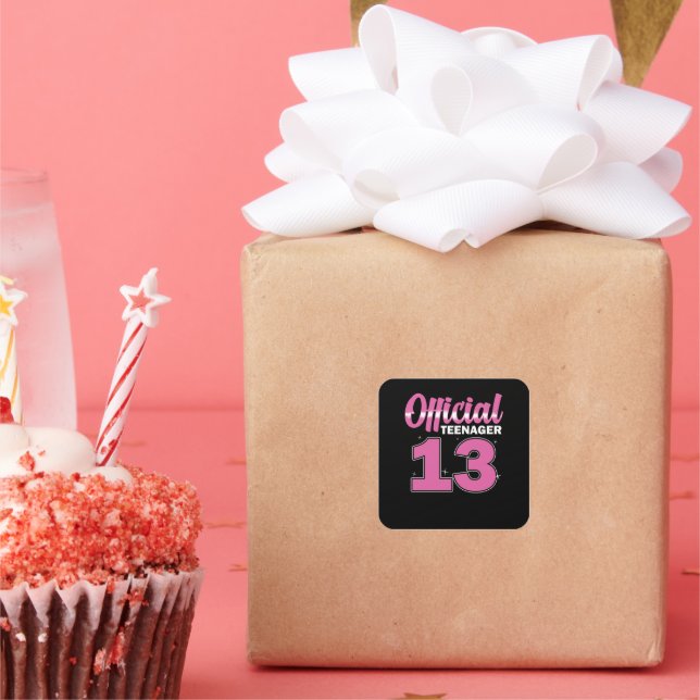 Official Teenager Girl 13th Birthday Gifts For 13 Year Old - Official  Teenager - Sticker