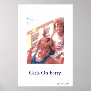 Girls On Ferry Poster