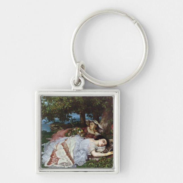 Girls on the Banks of the Seine, 1856-57 Keychain (Front)