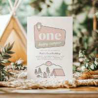 Girl's One Happy Camper Park Explorer 1st Birthday