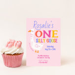 Girls One Silly Goose Summer Kids First Birthday Invitation<br><div class="desc">Celebrate your little one’s big day with this adorable and whimsical 1st birthday invitation! Featuring a playful silly goose and fun, colorful typography, this sweet design is perfect for a girl’s first birthday celebration. The back of the card is finished with a coordinating pink gingham pattern, adding a cute farm-inspired...</div>
