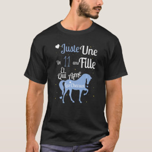 Girl's Original Horse  11 Year Old Teenage Birthda T-Shirt