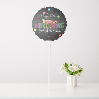 Girl's Pajama Party Personalized Birthday Balloon