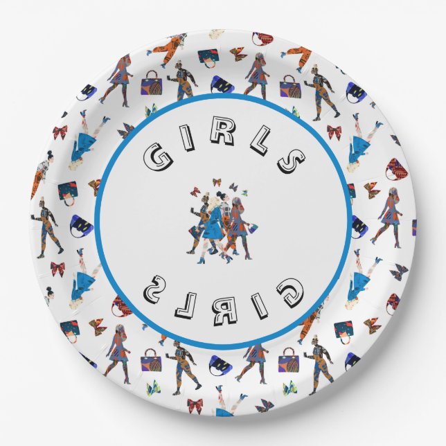 Girls Paper Plates (Front)