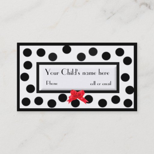 Customizable Girl's Paris high fashion calling card Business Card