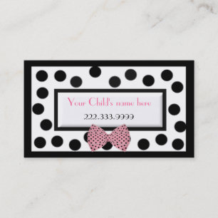 Girl's Paris high fashion calling card