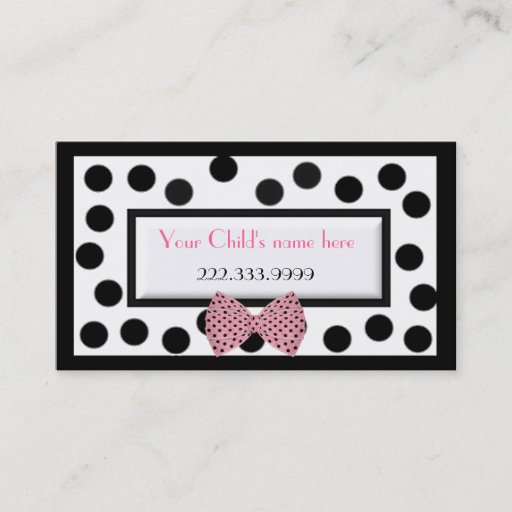 Customizable Girl's Paris high fashion calling card Business Card