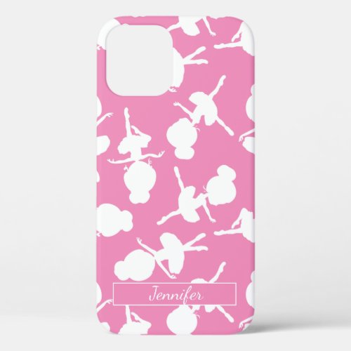 Girls Personalized Ballet Costume and Slipper Pink iPhone 12 Case