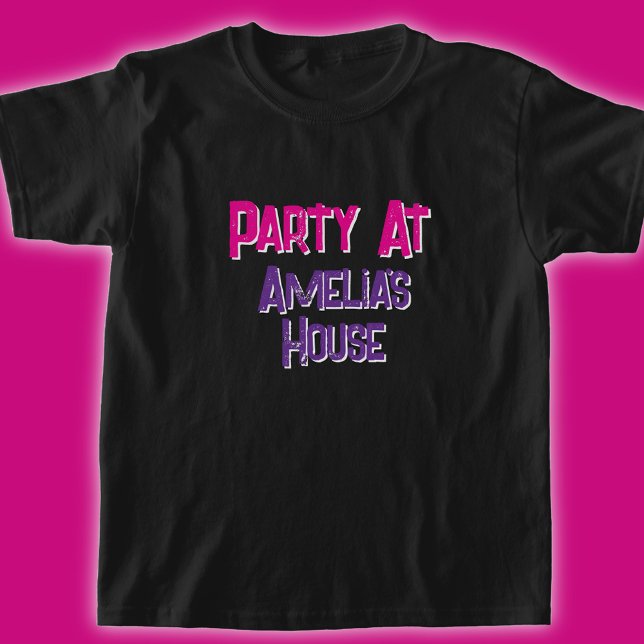 Girls Personalized Birthday Party T-Shirt (Creator Uploaded)