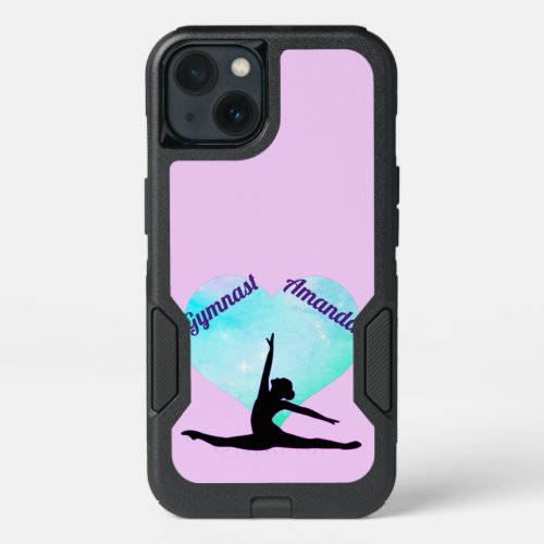 Girls Personalized Gymnastics iPhone Otterbox Case
