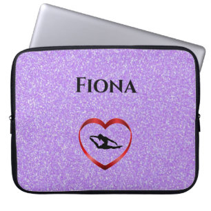 Girls Personalized Gymnastics Laptop Case