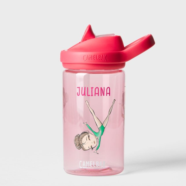 Girls Personalized Gymnastics  Water Bottle (Creator Uploaded)