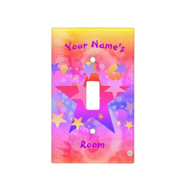 Girl's Personalized Light Switch HAMbyWG Cover (Front)