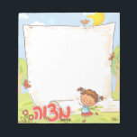 Girls Personalized  Mitzvah Note Pad<br><div class="desc">GET THE YEAR STARTED OFF RIGHT WITH A NEW ADORABLE MITZVAH NOTEPAD! 

These mitzvah notes are just too cute. Your little girl will be super motivated to do 

lots of mitzvos and complete the whole notepad! You can also order them with a Hebrew name.</div>