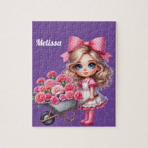 Girls Personalized name Jigsaw Puzzle