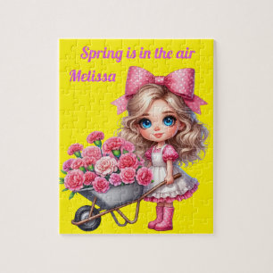 Girls Personalized name Jigsaw Puzzle
