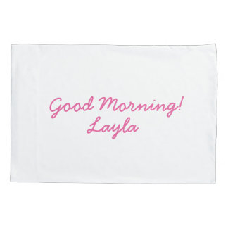 Girls personalized pillowcase