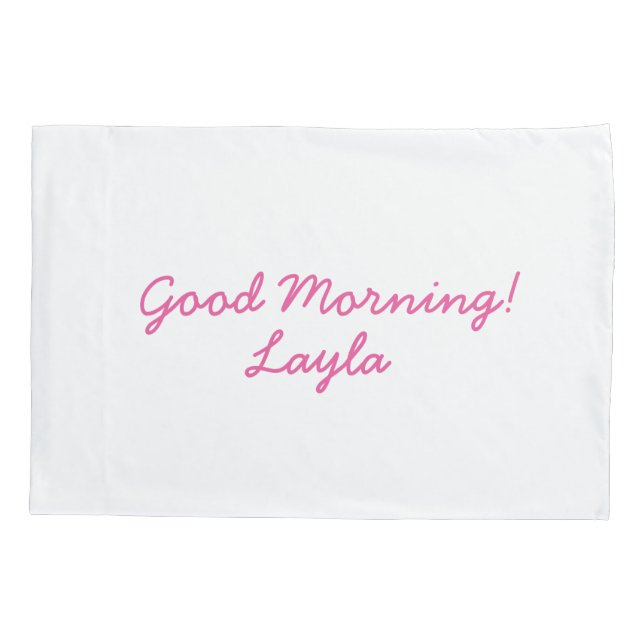 Girls personalized pillowcase (Back)