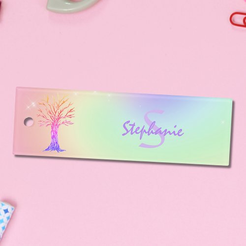 Girls Personalized Rainbow Colored Ruler