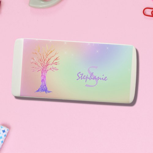 Girls Personalized Rainbow Colors Eraser