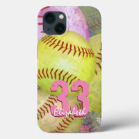 Girl's personalized softball