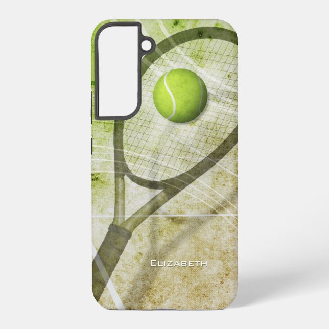 girls personalized tennis samsung galaxy case (Back)