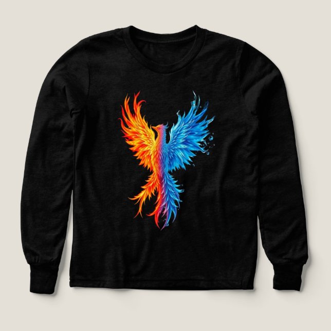 Girls' Phoenix Rising Premium Long Sleeve Tri-Blend Shirts (Design Front)