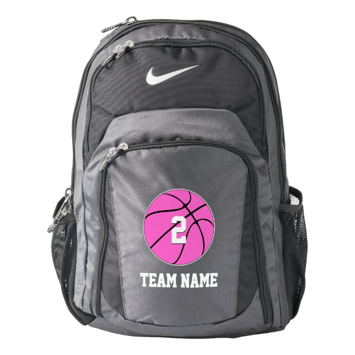 Girls' Pink Basketball Team Name 