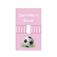Girl's Pink Personalized Soccer