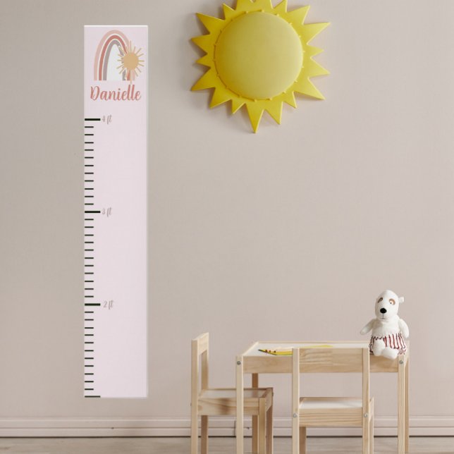 Girls Pink Rainbow Growth Chart (Creator Uploaded)