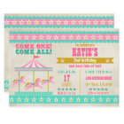 Vintage Carousel Party Invitation | Zazzle.com