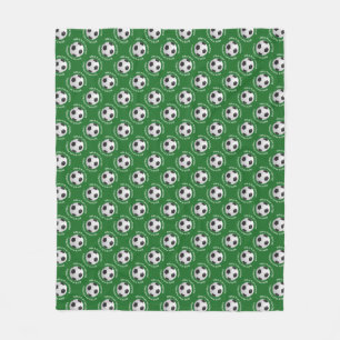 Girls play soccer, boys play football fleece blanket