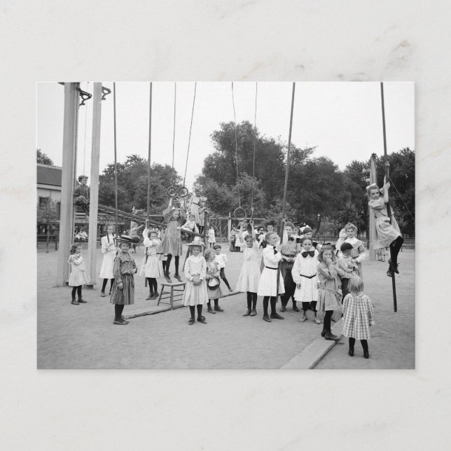 Girls Playground, 1905 Postcard (Front)